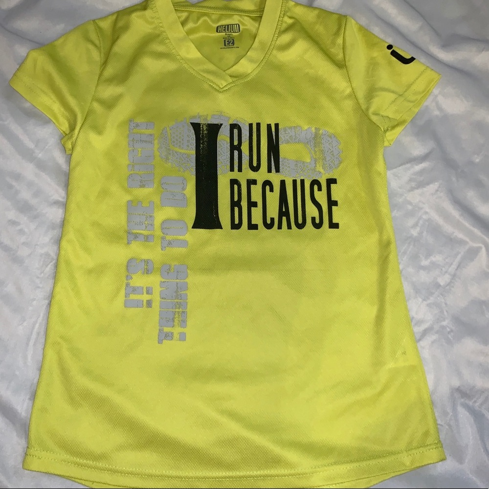 Womans XS Running shirt neon yellow